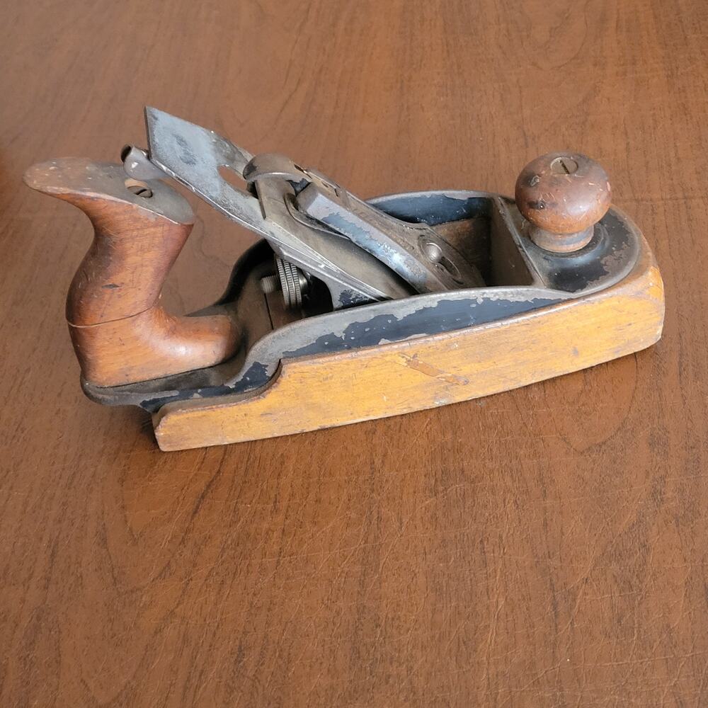 Antique Vintage Sargent V.B.M. (Vise Bench Method) wood-bottom jack plane #8412